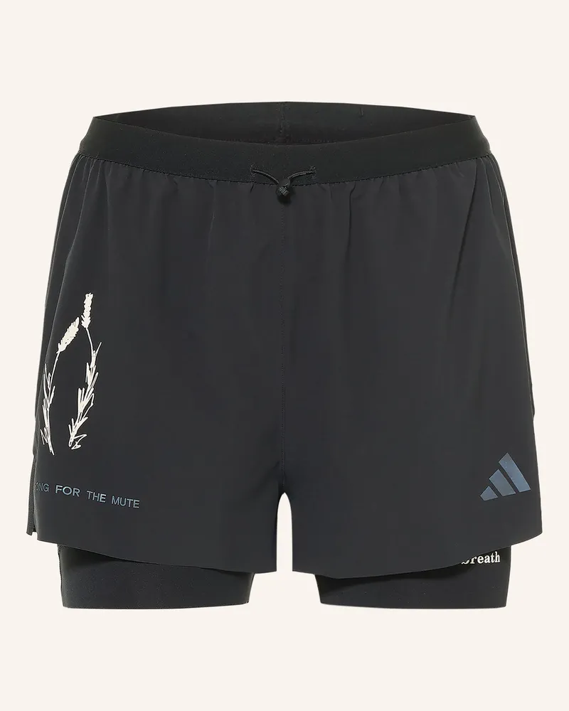 adidas 2-In-1-Laufshorts schwarz Schwarz