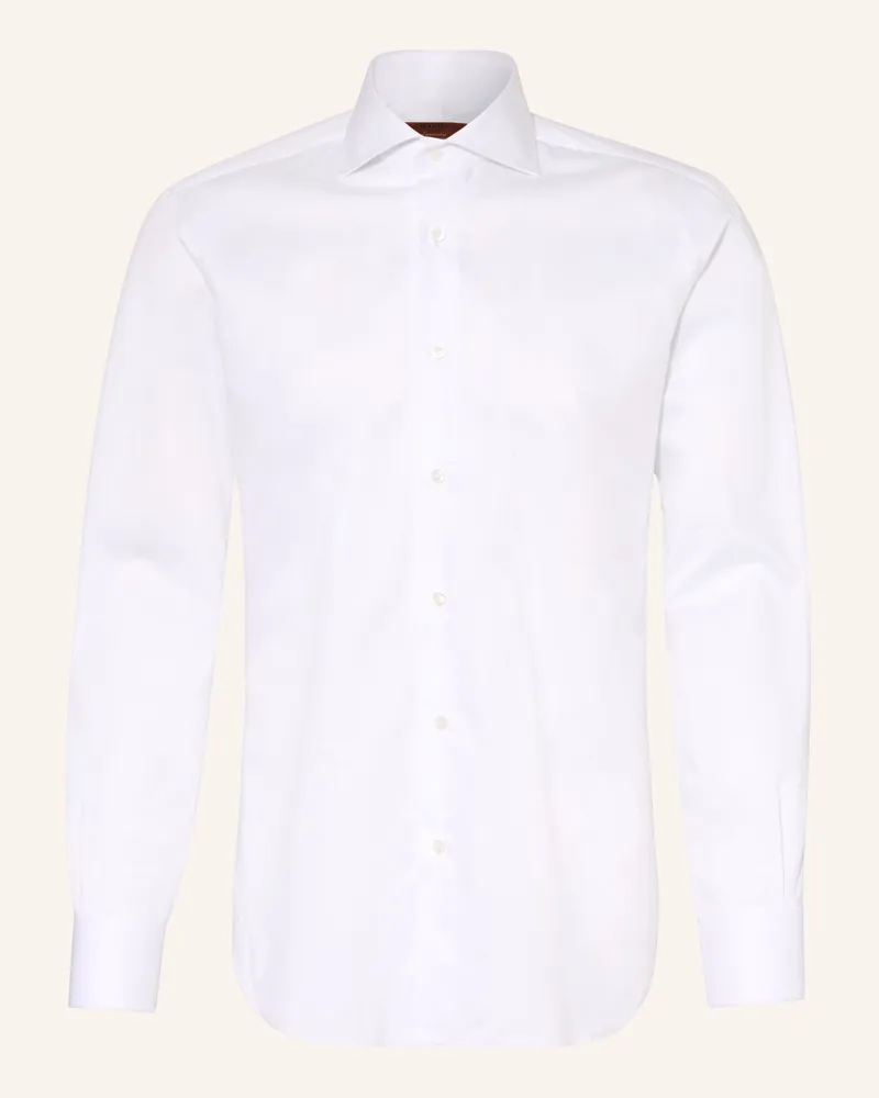 BARBA Hemd Slim Fit Weiss