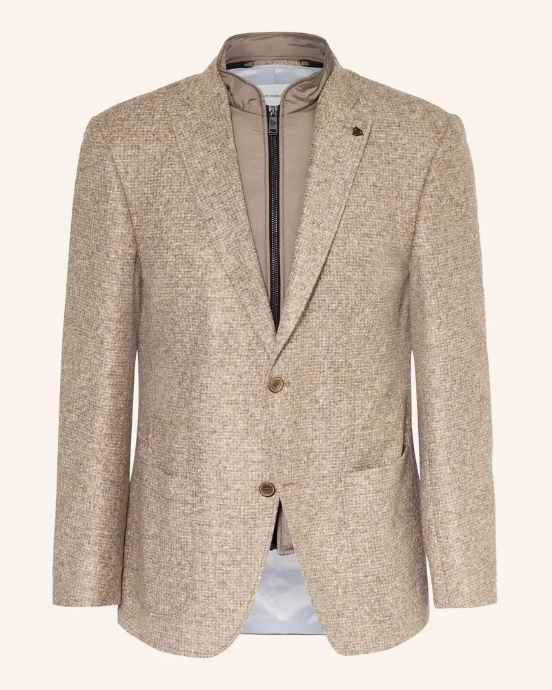 Roy Robson Sakko Regular Fit Hellbraun