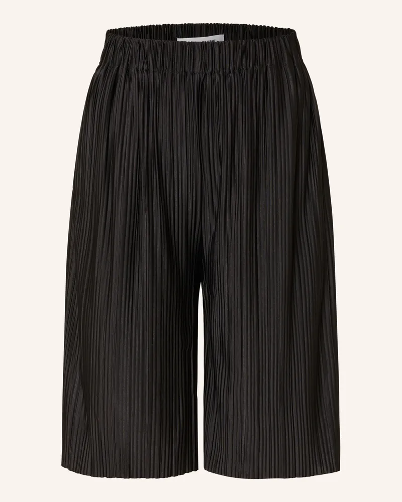Samsøe & Samsøe Shorts SAUMA mit Plissees Schwarz