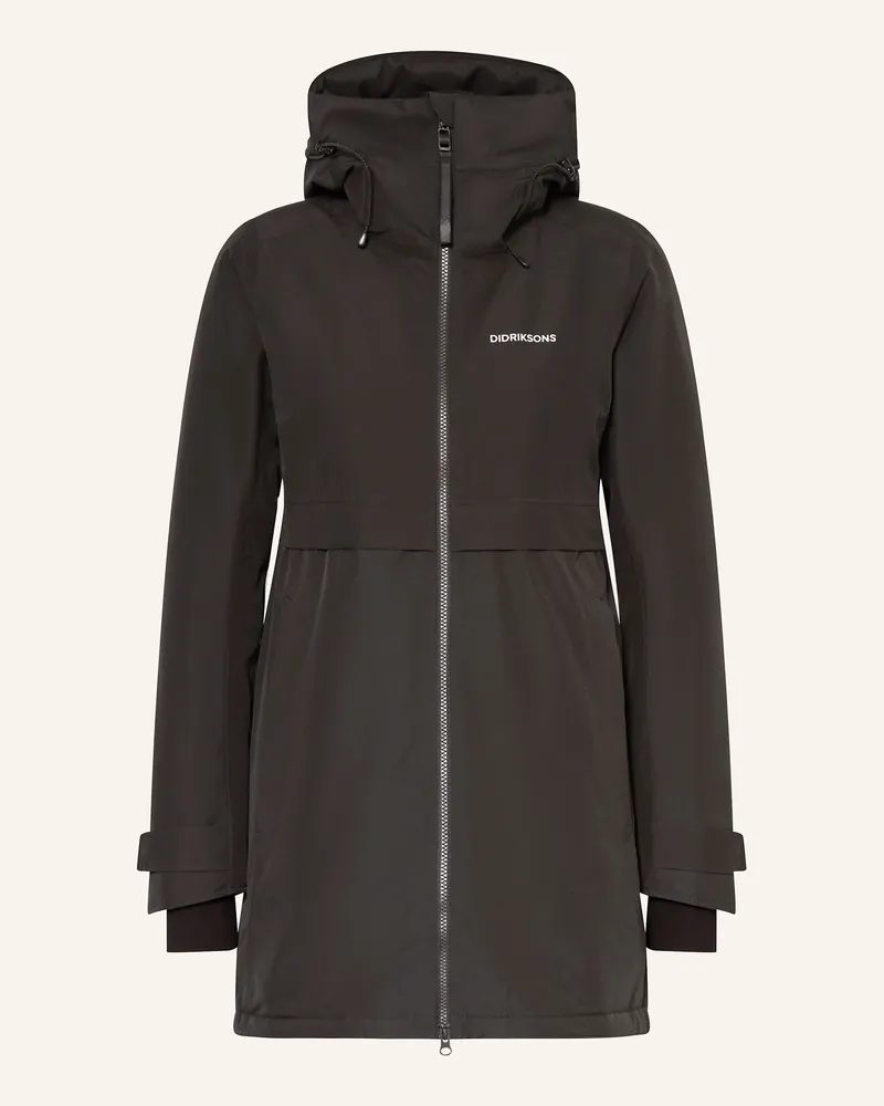 Didriksons 1913 Parka Helle schwarz Schwarz