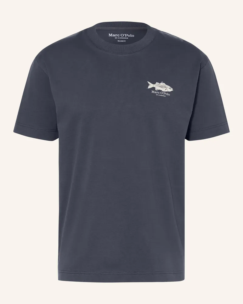 Marc O'Polo T-Shirt blau Dunkelblau