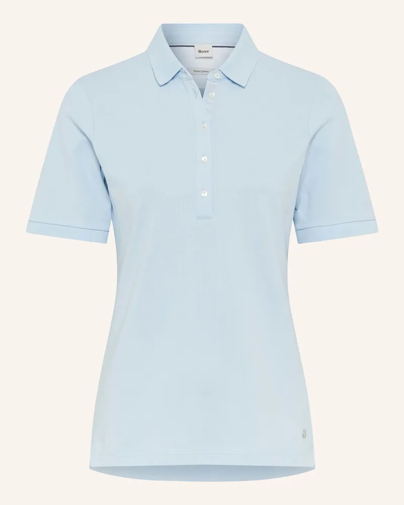 Brax Piqué-Poloshirt STYLE CLEO Hellblau