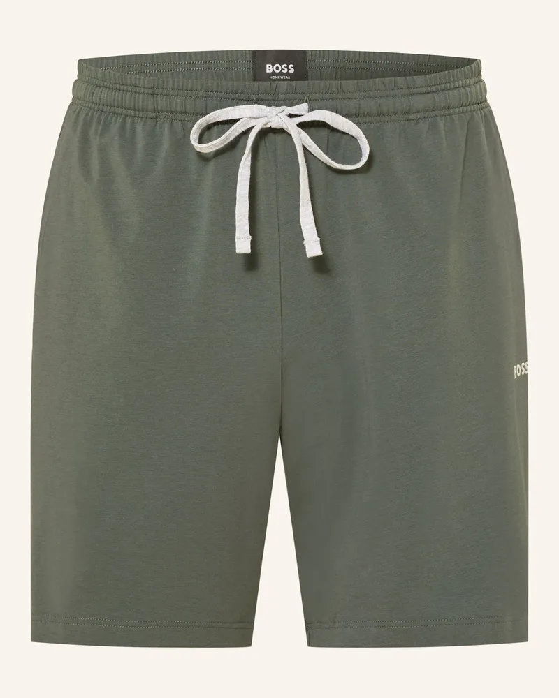 HUGO BOSS Lounge-Shorts MIX&MATCH Dunkelgrün