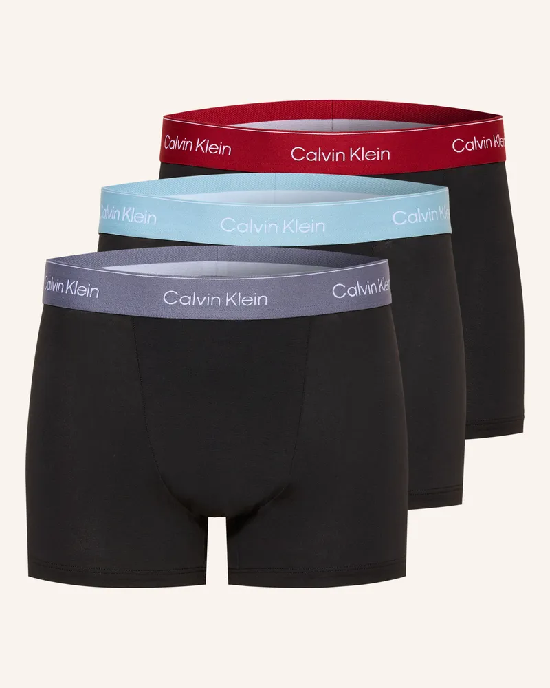 Calvin Klein 3er-Pack Boxershorts Icon Cotton Relaxed Fit schwarz Schwarz