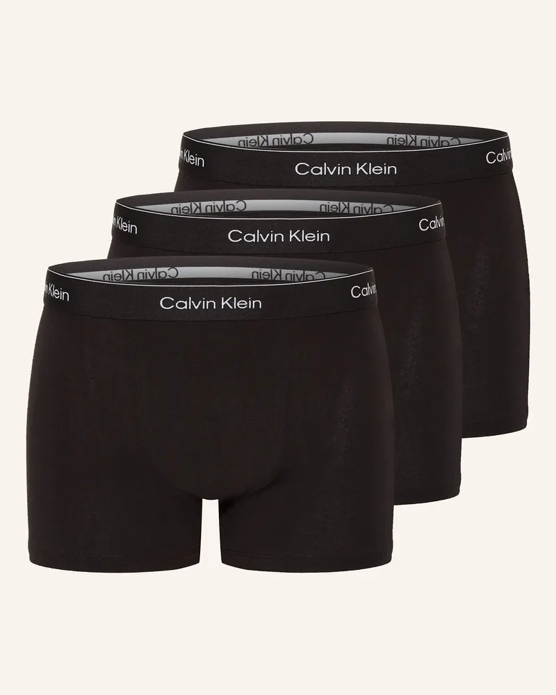 Calvin Klein 3er-Pack Boxershorts Icon Cotton Relaxed Fit schwarz Schwarz