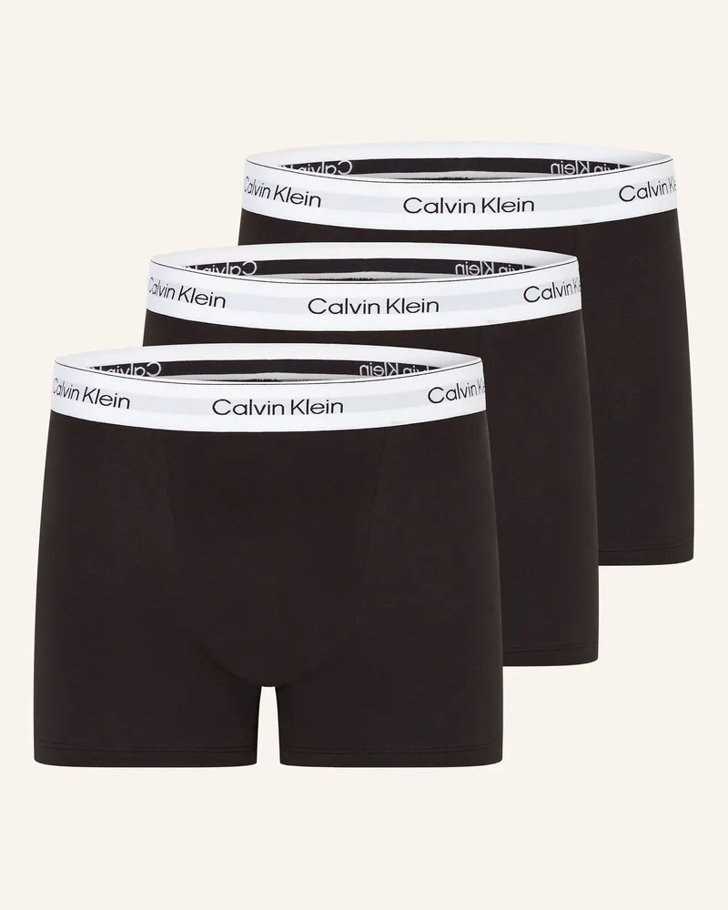 Calvin Klein 3er-Pack Boxershorts Icon Cotton Relaxed Fit schwarz Schwarz