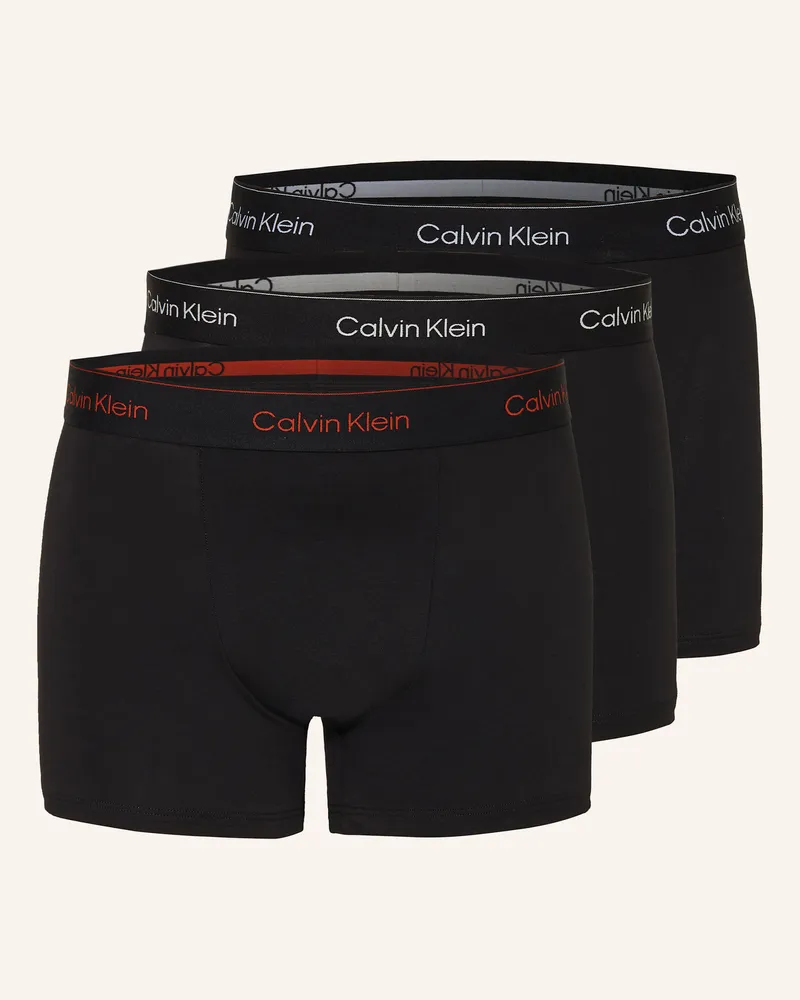 Calvin Klein 3er-Pack Boxershorts Icon Cotton Relaxed Fit schwarz Schwarz