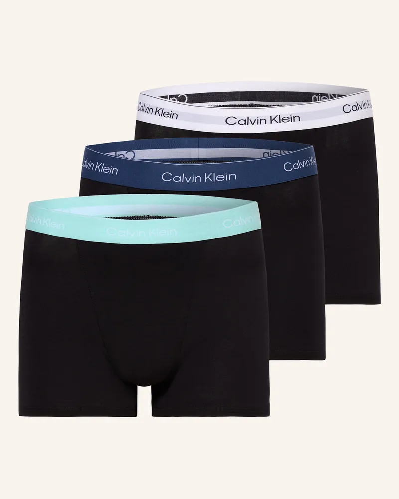 Calvin Klein 3er-Pack Boxershorts Icon Cotton Relaxed Fit schwarz Schwarz