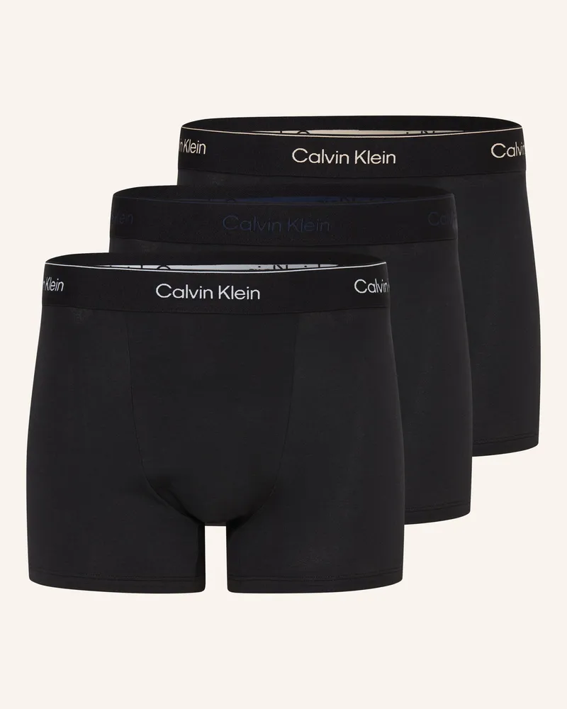 Calvin Klein 3er-Pack Boxershorts Icon Cotton Relaxed Fit schwarz Schwarz