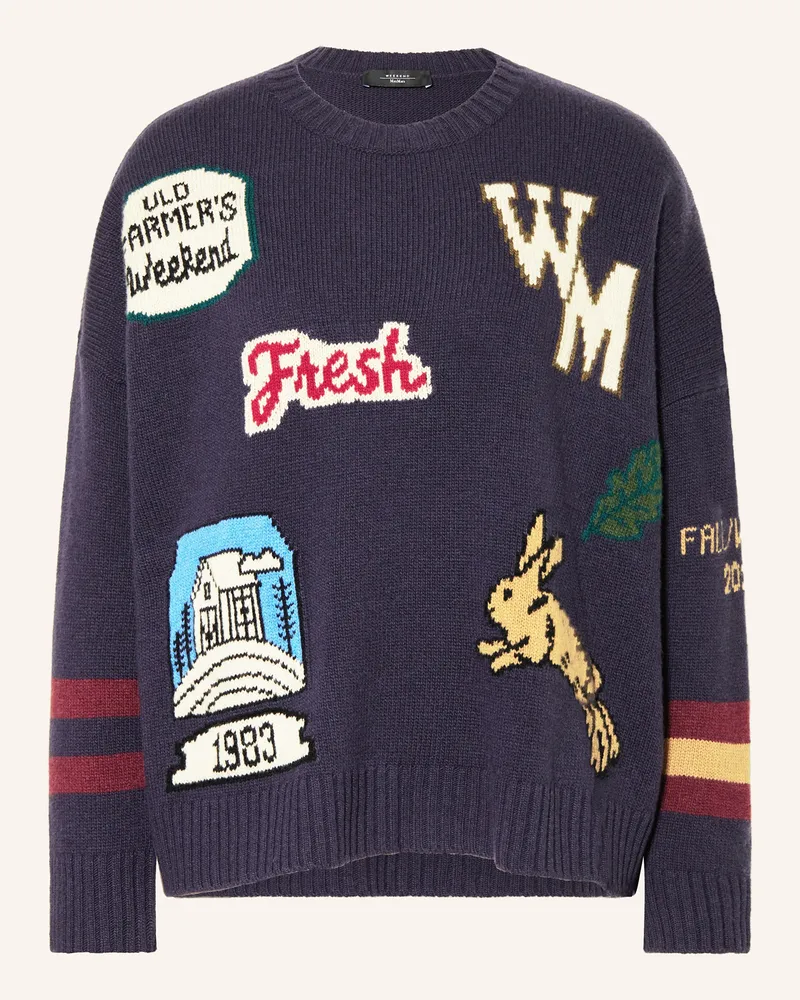 Max Mara Oversized-Pullover PAVIDI Dunkelblau