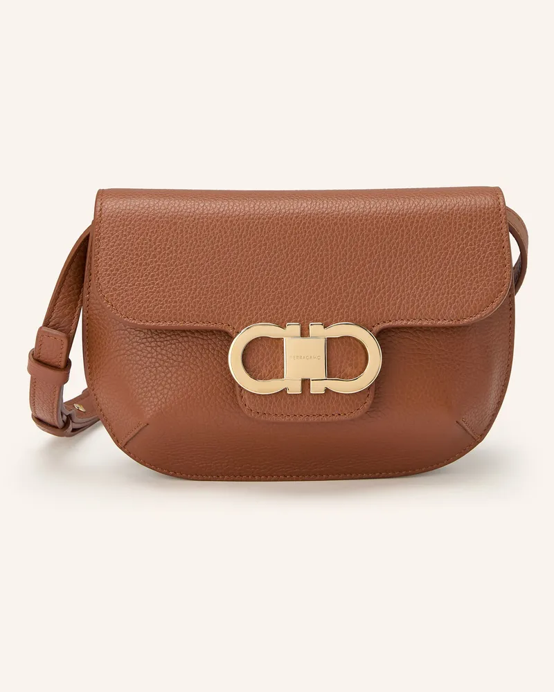 Ferragamo Umhängetasche Lizzy braun Braun