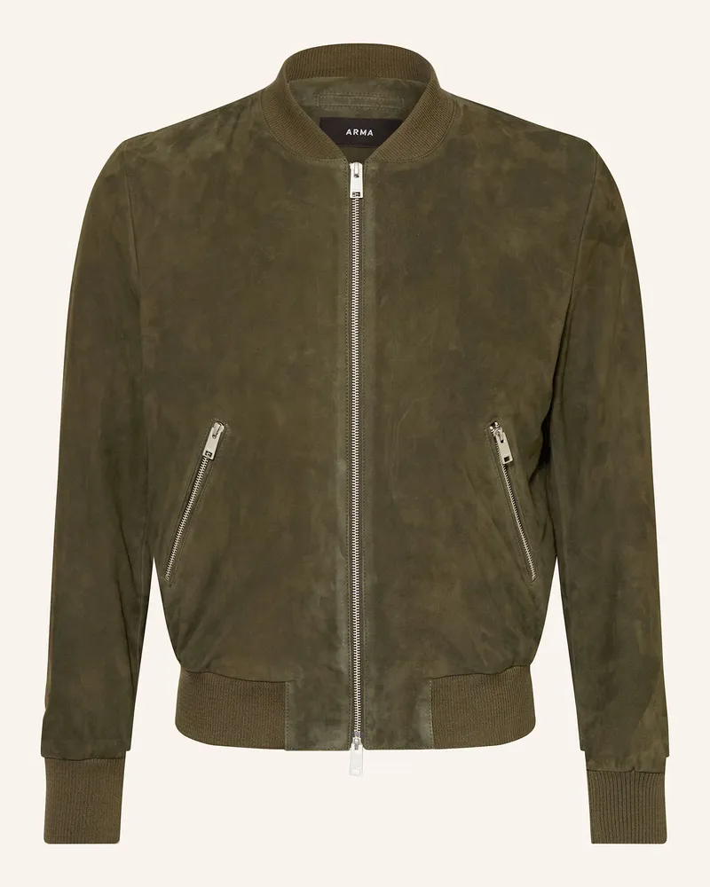 Arma Lederblouson DIDIER Dunkelgrün