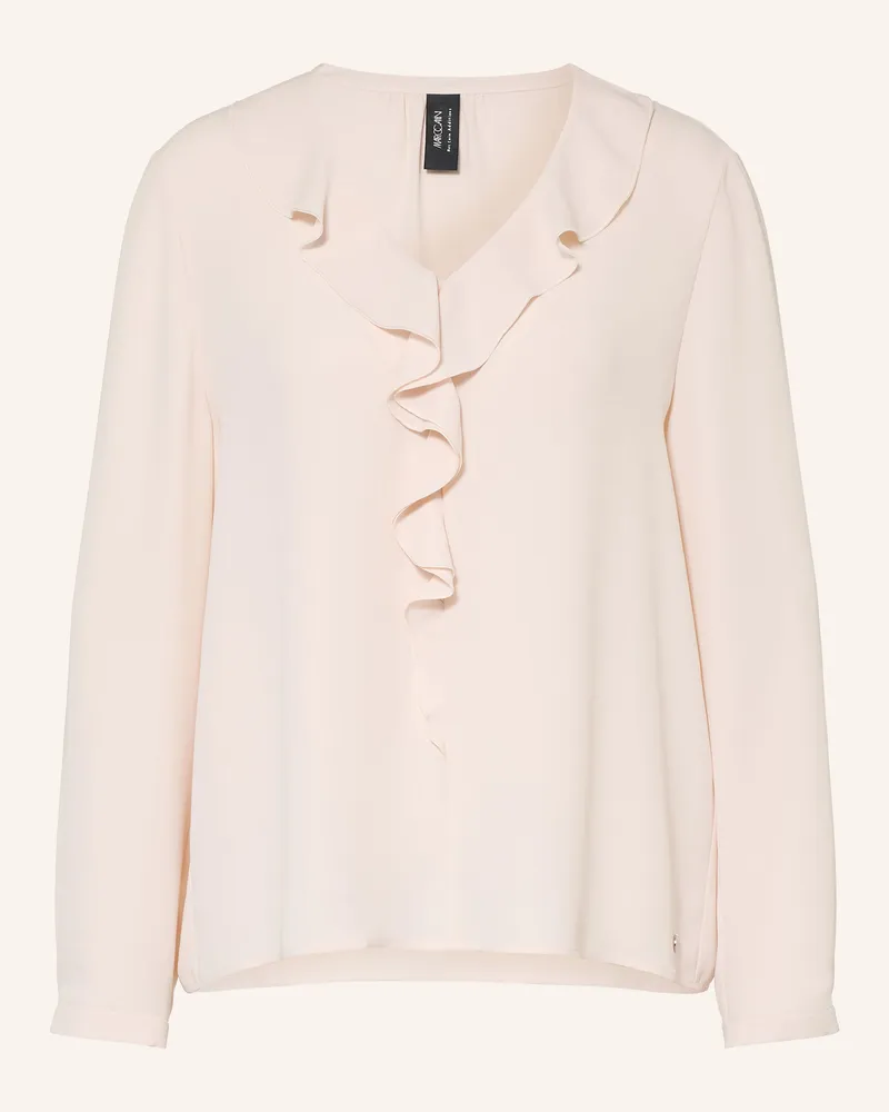 Marc Cain Blusenhirt Aus Satin Mit Volants beige 153