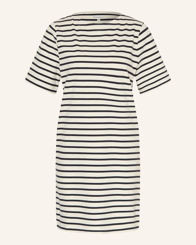 Knowledge Cotton Apparel Jerseykleid blau Ecru