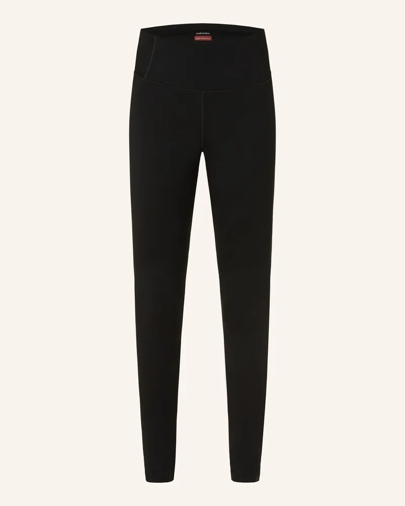 Icebreaker Tights MERINO 260 TECH aus Merinowolle Schwarz