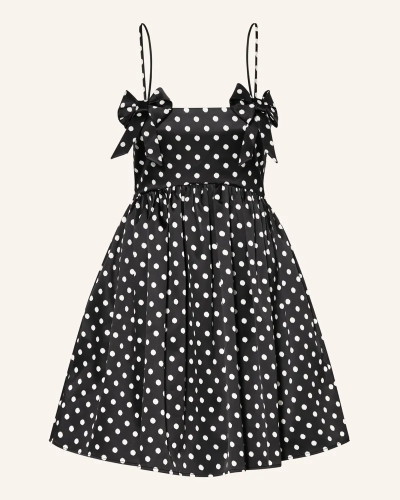 Ganni Satinkleid Schwarz