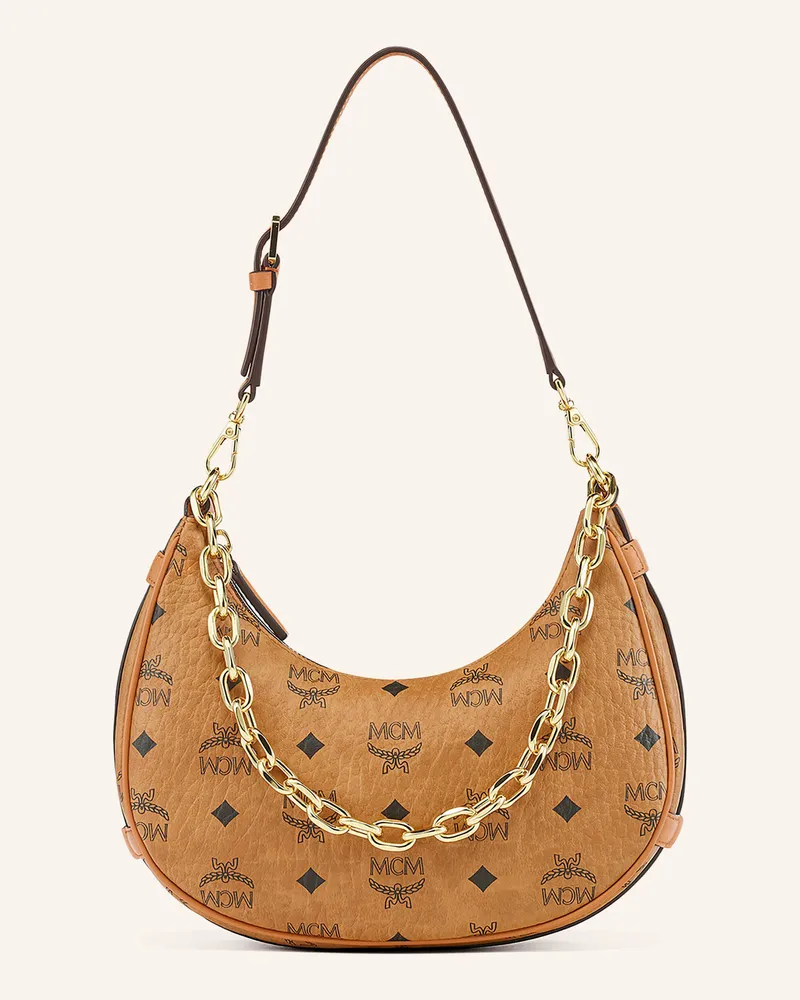 MCM Umhängetasche AREN Cognac