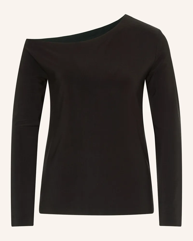 Norma Kamali One-Shoulder-Shirt Schwarz