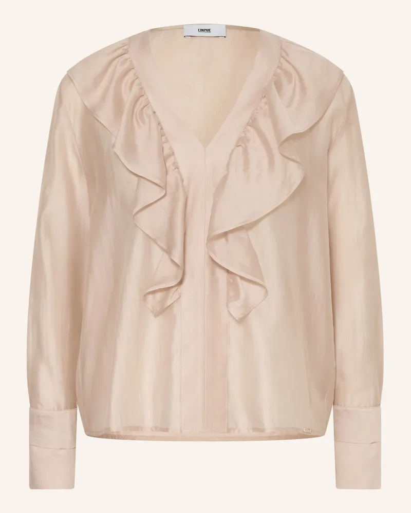 cinque Blusenshirt Cipiera Mit Rüschen beige Beige