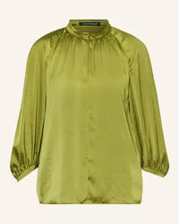 Luisa Cerano Blusenshirt aus Satin mit 3/4-Arm Gruen