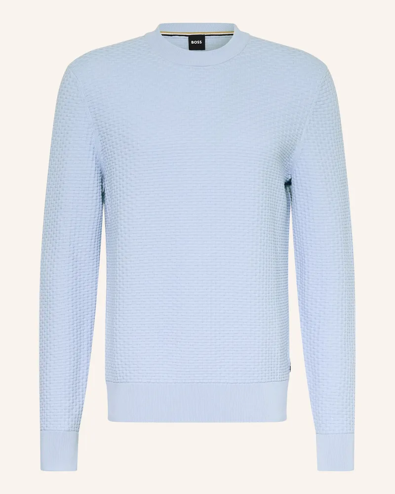 HUGO BOSS Pullover IMBERTO Hellblau