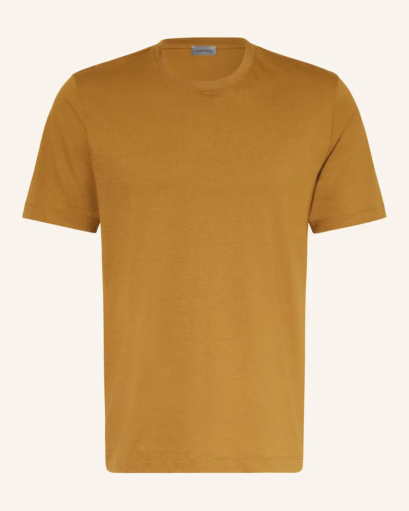 Hanro Schlafshirt LIVING Cognac