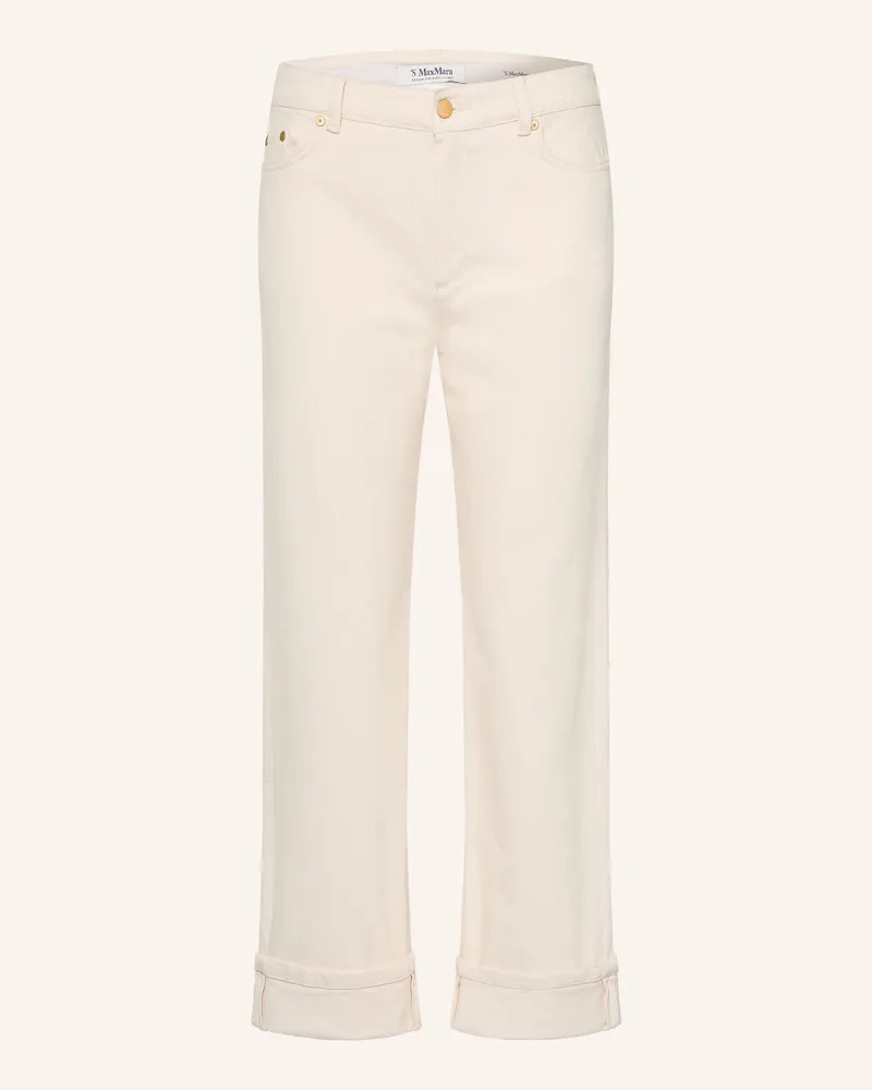 Max Mara Straight Jeans Virna weiss 001
