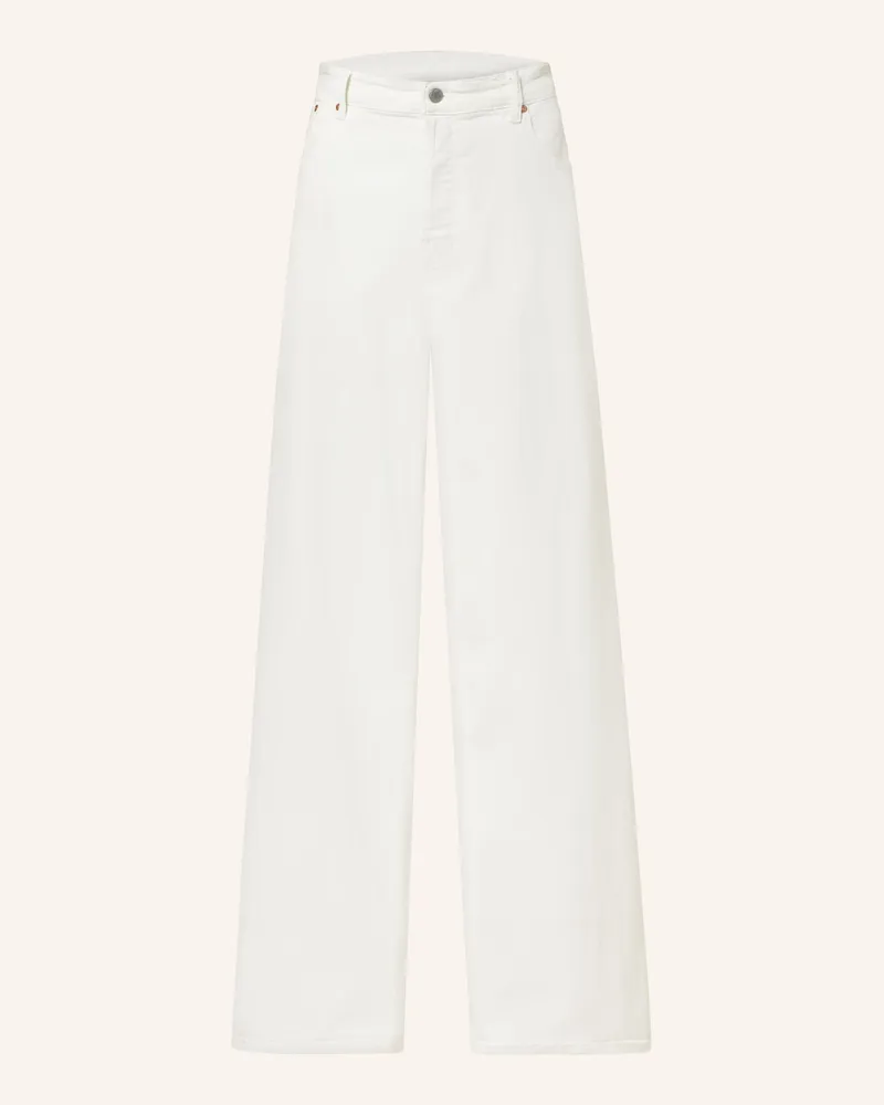 Adriano Goldschmied Wide Leg Jeans Maxi weiss Wht