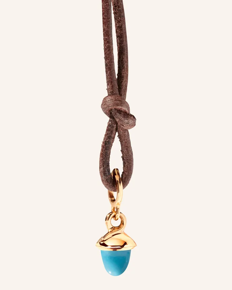TAMARA COMOLLI Anhänger Pendant Minimikado Turquoise 18k Roségold rosegold Roségold
