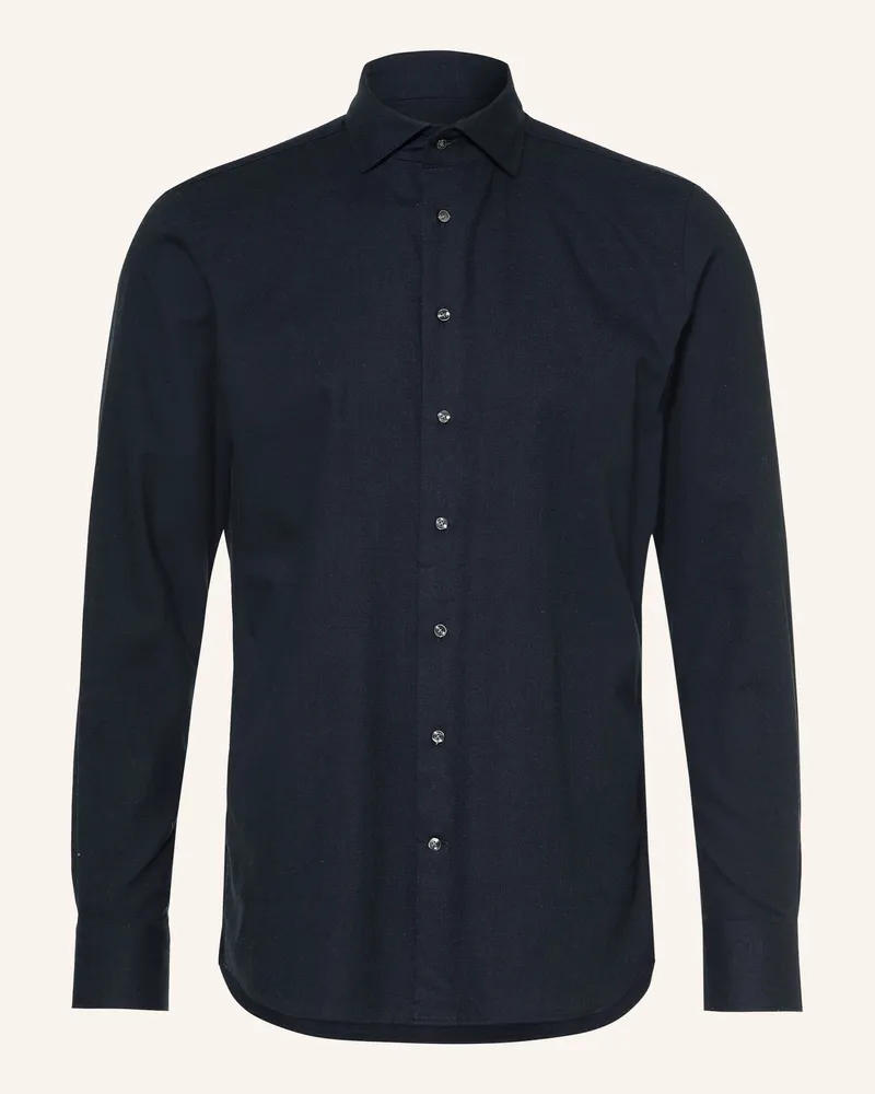 Profuomo Hemd Slim Fit blau Dunkelblau