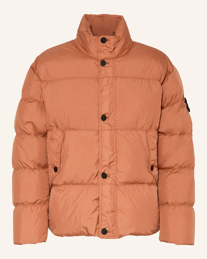 Stone Island Daunenjacke Orange