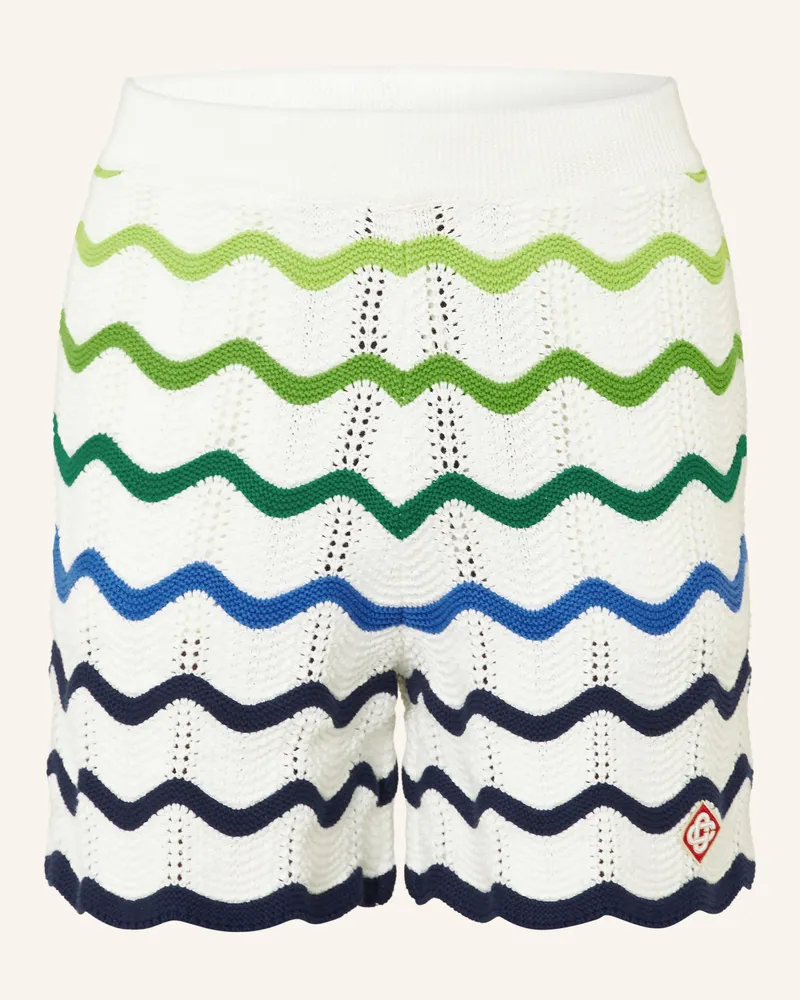 Casablanca Paris Strickshorts weiss Weiss