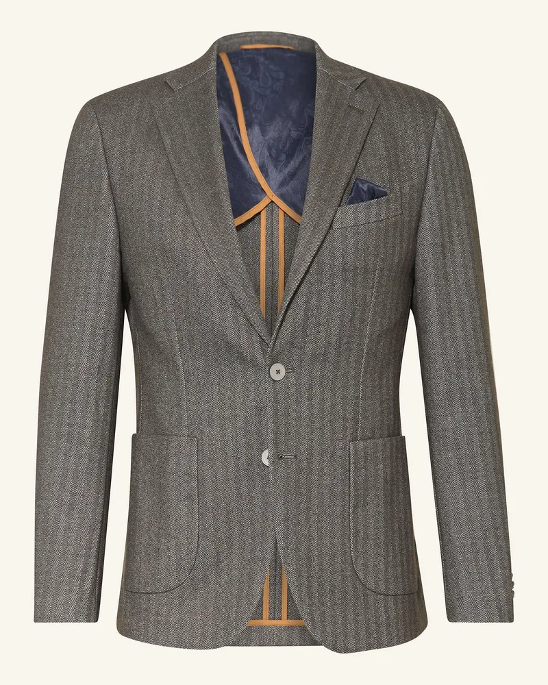 paul Anzugsakko Slim Fit braun 850