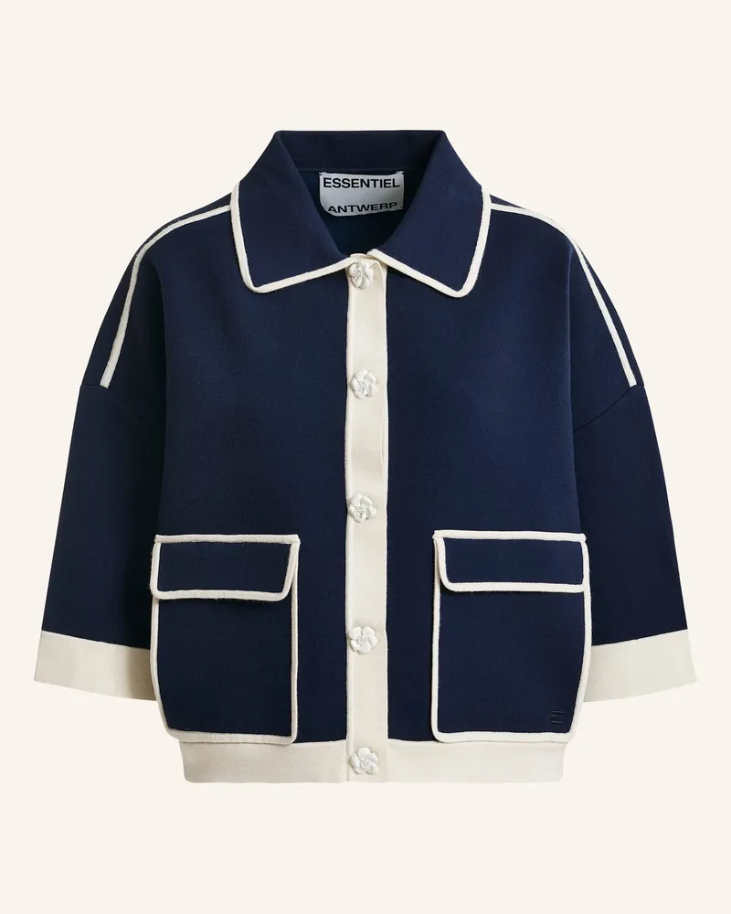 Essentiel Strickjacke Jugly blau Blau