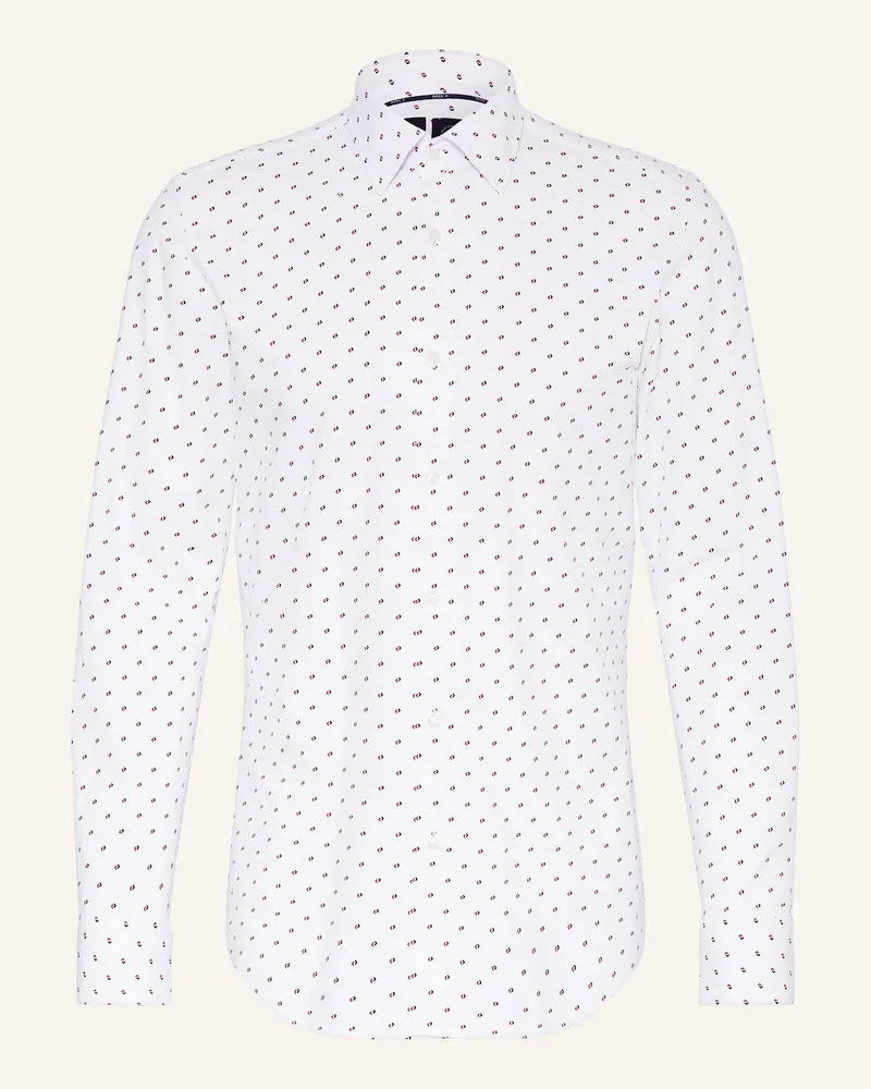 HUGO BOSS Hemd HANK Slim Fit Weiss