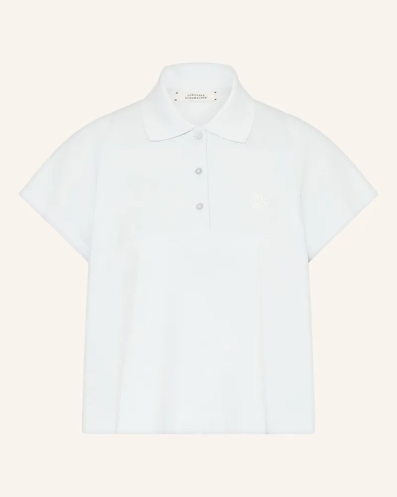 Dorothee Schumacher Picqué-Poloshirt Sporty Romance blau Hellblau