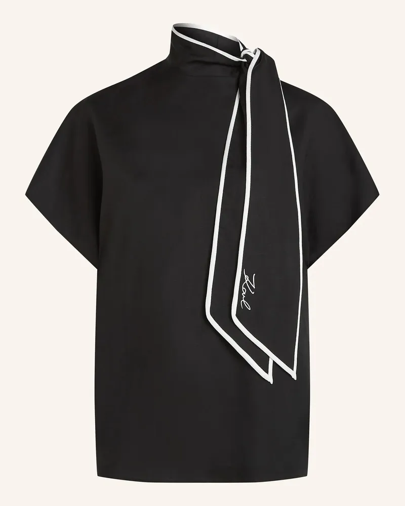 Karl Lagerfeld Bluse schwarz Schwarz