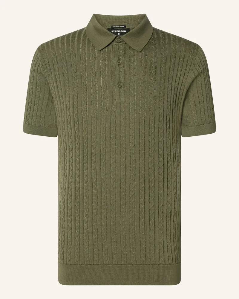 Strellson Strick-Poloshirt ADRIAN Oliv