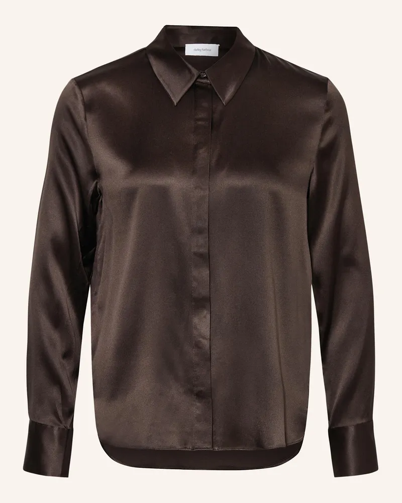 Darling Harbour Hemdbluse aus Seide Dark