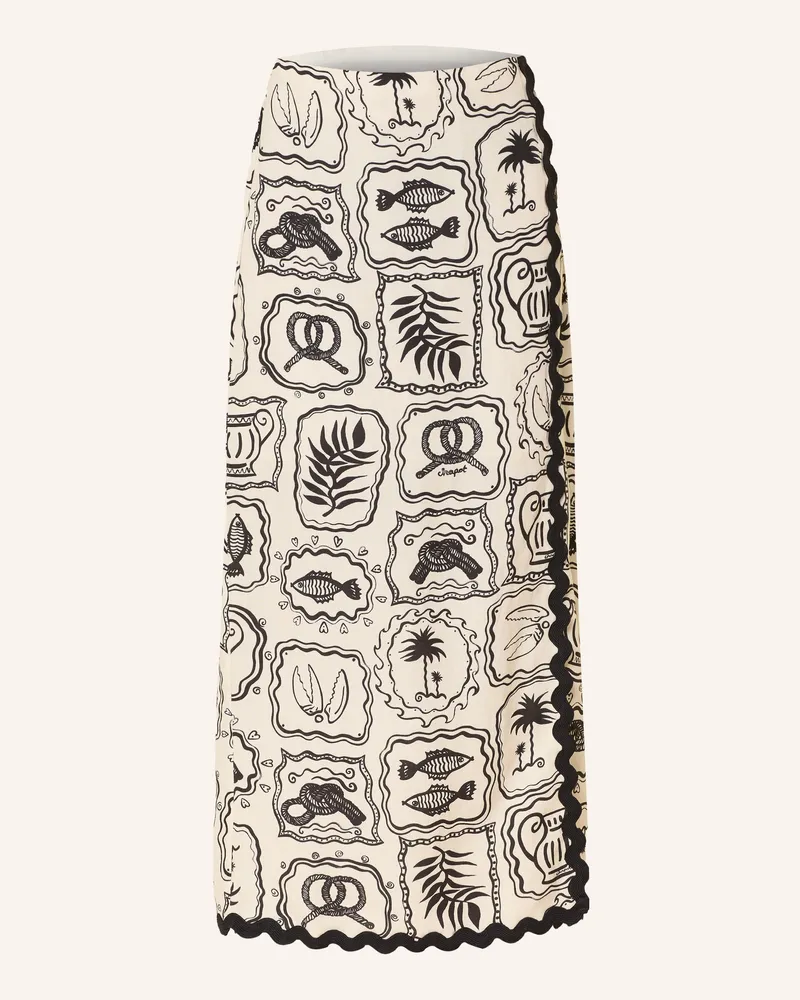 Fabienne Chapot Rock mit Leinen Creme