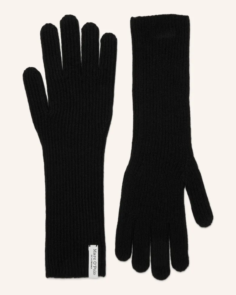 Marc O'Polo Strickhandschuhe schwarz Schwarz
