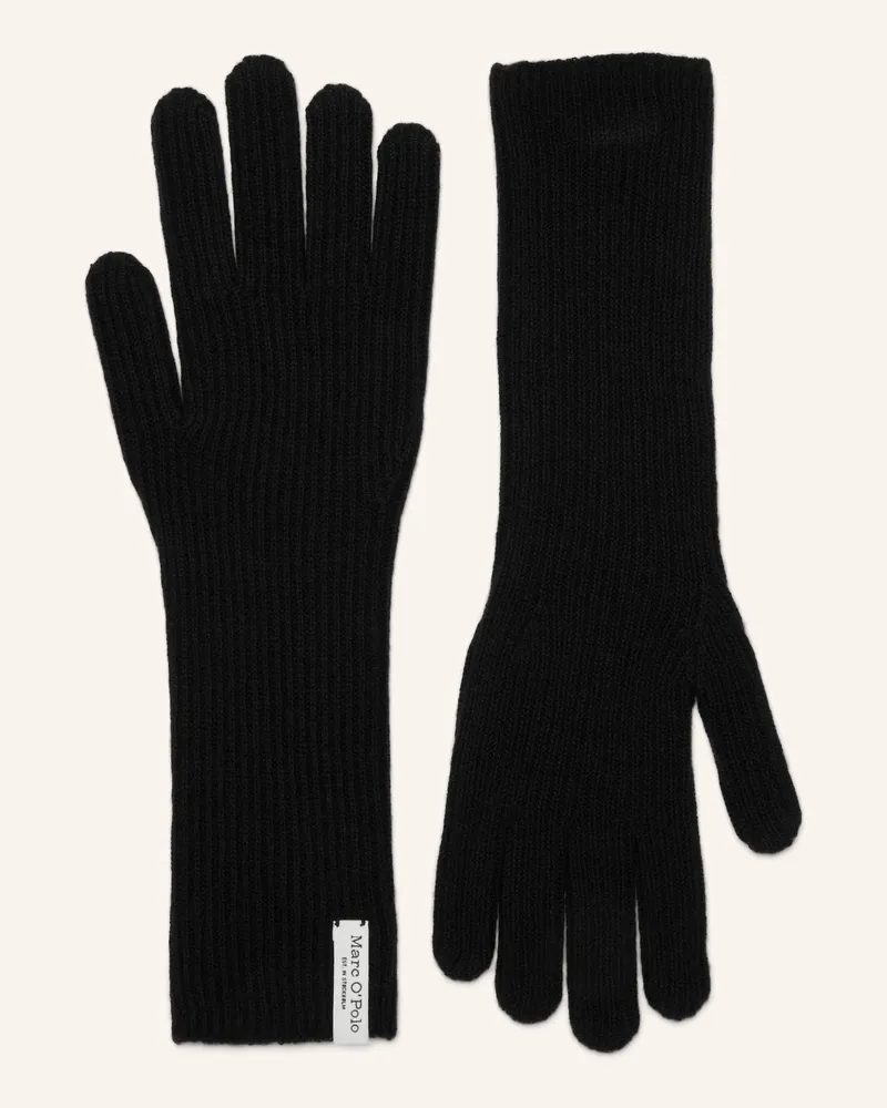 Marc O'Polo Strickhandschuhe schwarz Schwarz