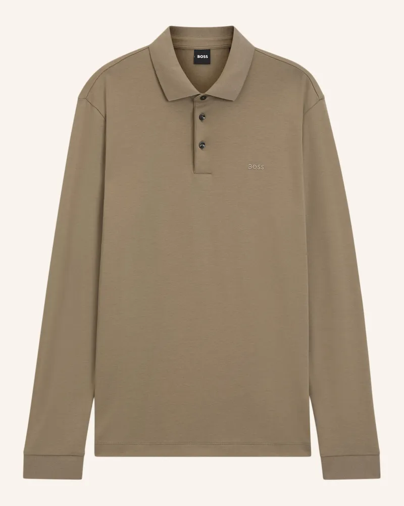 HUGO BOSS Jersey-Poloshirt PADO Braun