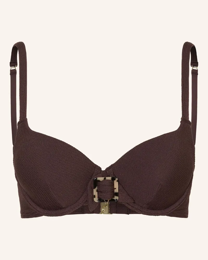 Cyell Bügel-Bikini-Top WAVY BROWN Dunkelrot