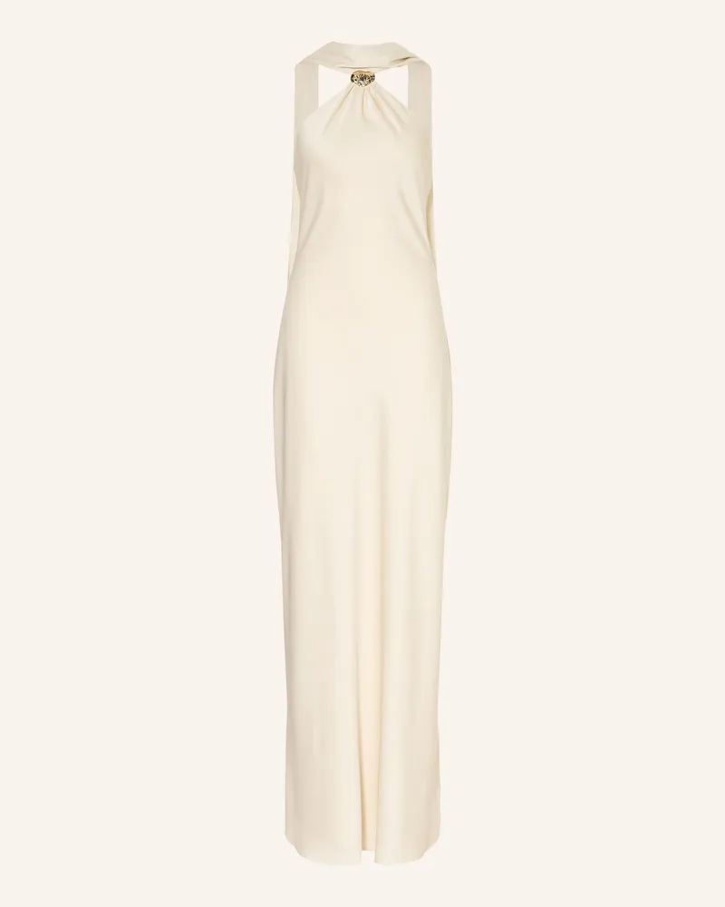 Mrs & HUGS Satinkleid beige Creme