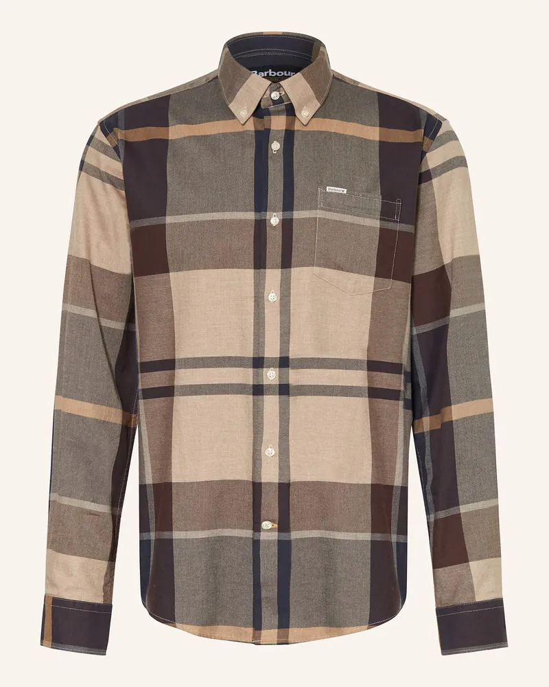 Barbour Hemd Regular Fit gruen Braun