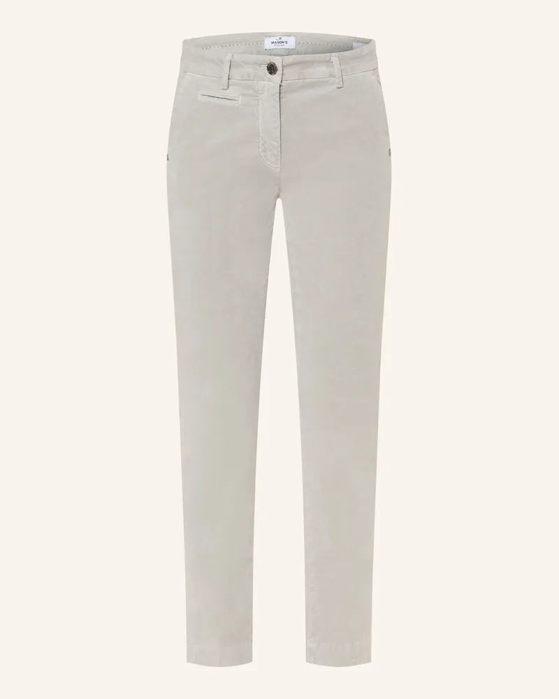 Mason's Marlenehose NEW YORK aus Cord Grau