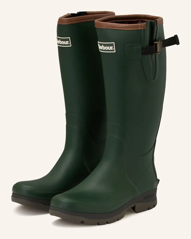 Barbour Gummistiefel gruen Dunkelgrün