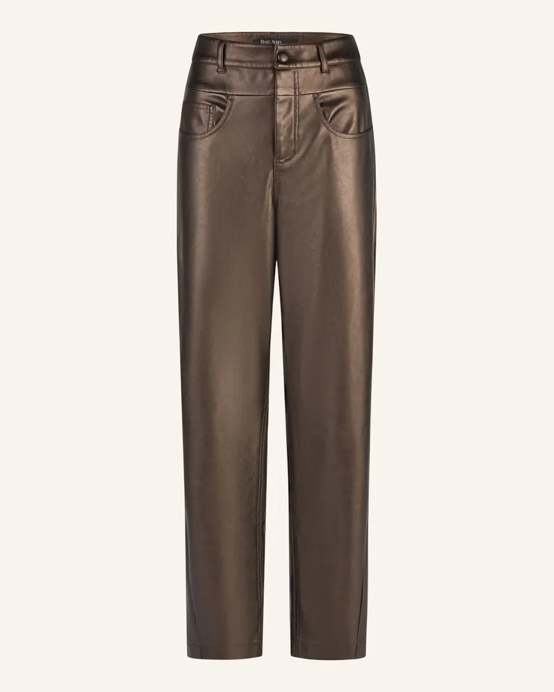 MARC AUREL Barrel Fit Jeans braun Dunkelbraun
